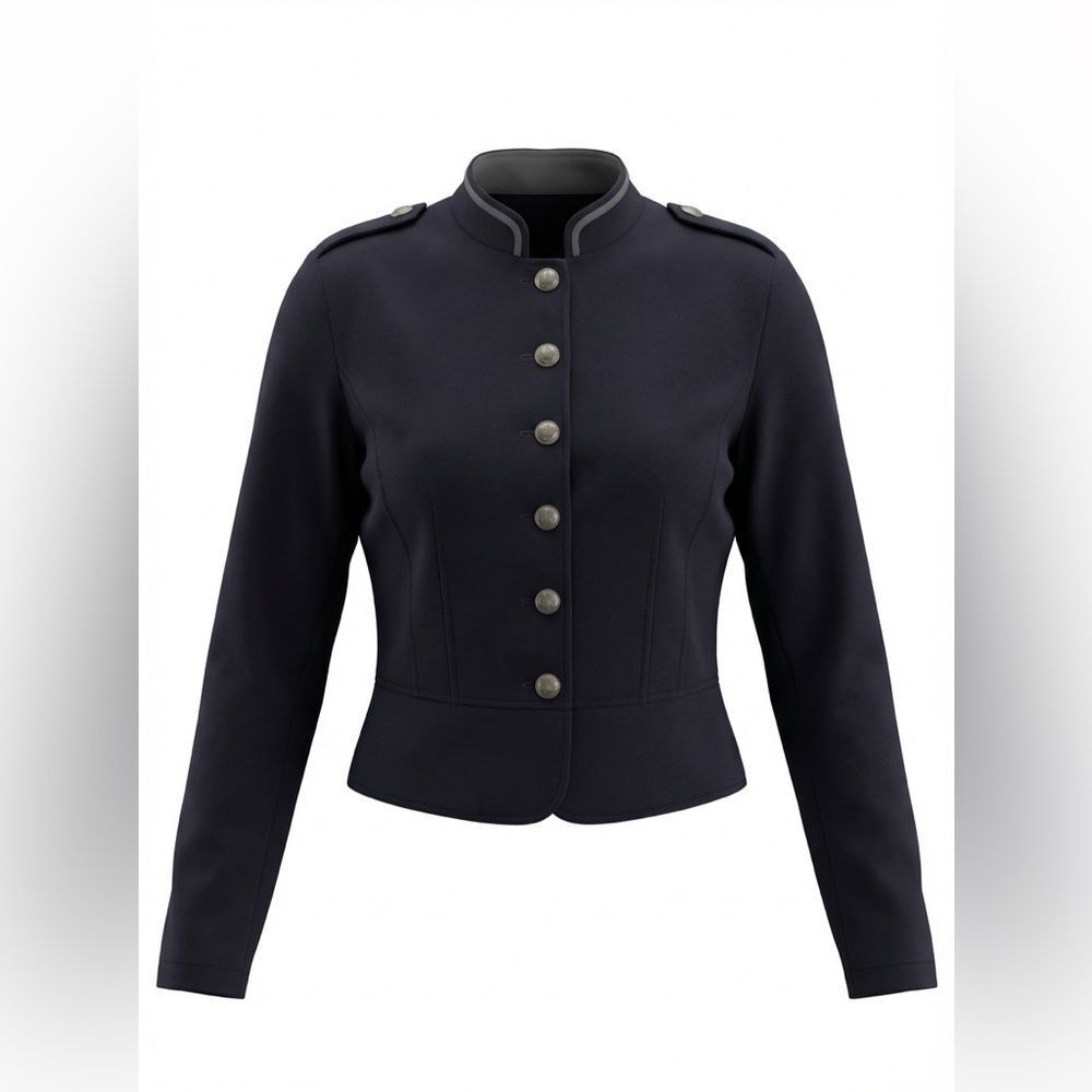 POLO RALPH LAUREN WOMENS VINTAGE MILITARY JACKET BLACK SIZE M POLO JEANS CO.